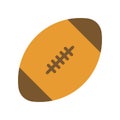 Rugby ball vector, Back to school flat design icon