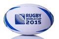 Rugby ball world cup for 2015 front on Royalty Free Stock Photo