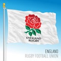 Rugby Federation of England flag, illustration