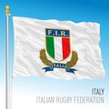 Rugby Federation of Italy flag, illustration