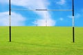 Rugby field Royalty Free Stock Photo