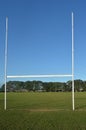 Rugby field Royalty Free Stock Photo