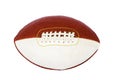 Rugby football, leather isolated on white background. The ball for rugby. A ball for American football. Royalty Free Stock Photo