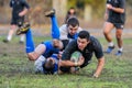 rugby game players during the in first league championship in ukraine autumn