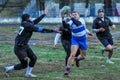 rugby game players during the in first league championship in ukraine autumn