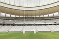 Rugby goal post in a stadium