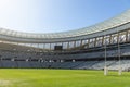 Rugby goal post on a sunny day in the stadium Royalty Free Stock Photo