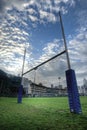 Rugby goalposts Royalty Free Stock Photo