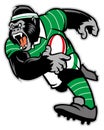 Rugby gorilla mascot