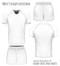 Rugby jersey and shorts. Royalty Free Stock Photo