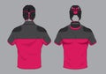 Rugby Jersey uniform design set vector