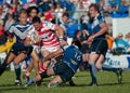 Rugby League tackle Royalty Free Stock Photo