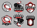 Rugby logo and badge set image