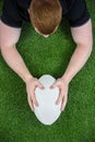 A rugby player scoring a try Royalty Free Stock Photo