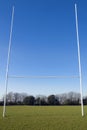 Rugby post at local pitch