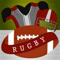 Rugby poster illustration