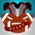 Rugby poster illustration