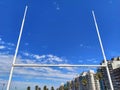 Rugby posts in the city