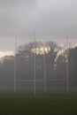 Rugby Posts in the Fog