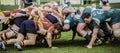 The Rugby Scrum Royalty Free Stock Photo