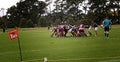 Rugby Scrum Waitemata vs Waitakere City Royalty Free Stock Photo