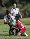 Rugby Sevens Action Royalty Free Stock Photo