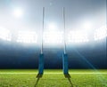 Rugby Stadium And Posts Royalty Free Stock Photo