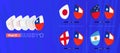 Rugby team of Chile all matches icon in pool A of international rugby tournament