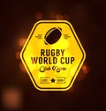 Rugby World Cup Logo Sport design template Royalty Free Stock Photo