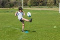 Rugbyman child Royalty Free Stock Photo