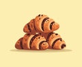 Rugelach Pastry with Jam Royalty Free Stock Photo