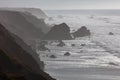 The Rugged Coast of Northern California and Pacific Ocean Royalty Free Stock Photo