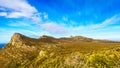 The rugged coast and wind swept peaks near Cape Point