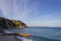 The rugged coastline near Charlestown in Cornwall Royalty Free Stock Photo