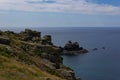 The rugged coastline near Lands End in Cornwall Royalty Free Stock Photo