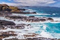 Rugged coastline of Nobbies, Phillip Island, Australia Royalty Free Stock Photo