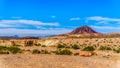 Rugged and Colorful Mountains along Northshore Road SR167 in Lake Mead National Recreation Area Royalty Free Stock Photo