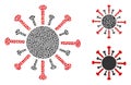 Rugged Coronavirus Icon Mosaic