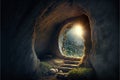 Empty tomb of Christ after the ressurection Royalty Free Stock Photo