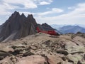 Rugged Helicopter Landing Zone in the Mountains