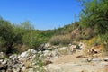 Rugged Hiking Trail in Bear Canyon in Tucson, AZ Royalty Free Stock Photo