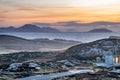 Rugged landscape at Malin Head in County Donegal - Ireland Royalty Free Stock Photo