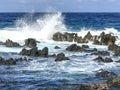 Maui Waves Shoreline Hana Pailoa Bay