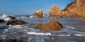 Rugged Malibu Beach Royalty Free Stock Photo