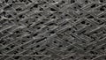 rugged meshed steel surface. ai generated