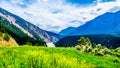 Rugged Mountains along the Fraser River and the Lytton-Lillooet Highway where Highway 12 follows the river for a very scenic drive