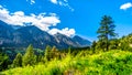 Rugged Mountains along the Fraser River and the Lytton-Lillooet Highway where Highway 12 follows the river for a very scenic drive