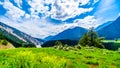 Rugged Mountains along the Fraser River and the Lytton-Lillooet Highway where Highway 12 follows the river for a very scenic drive