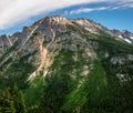 Rugged mountains at Washington Pass in the NW Cascades WA