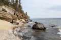 A Rugged Outcropping on Hecla Island Royalty Free Stock Photo